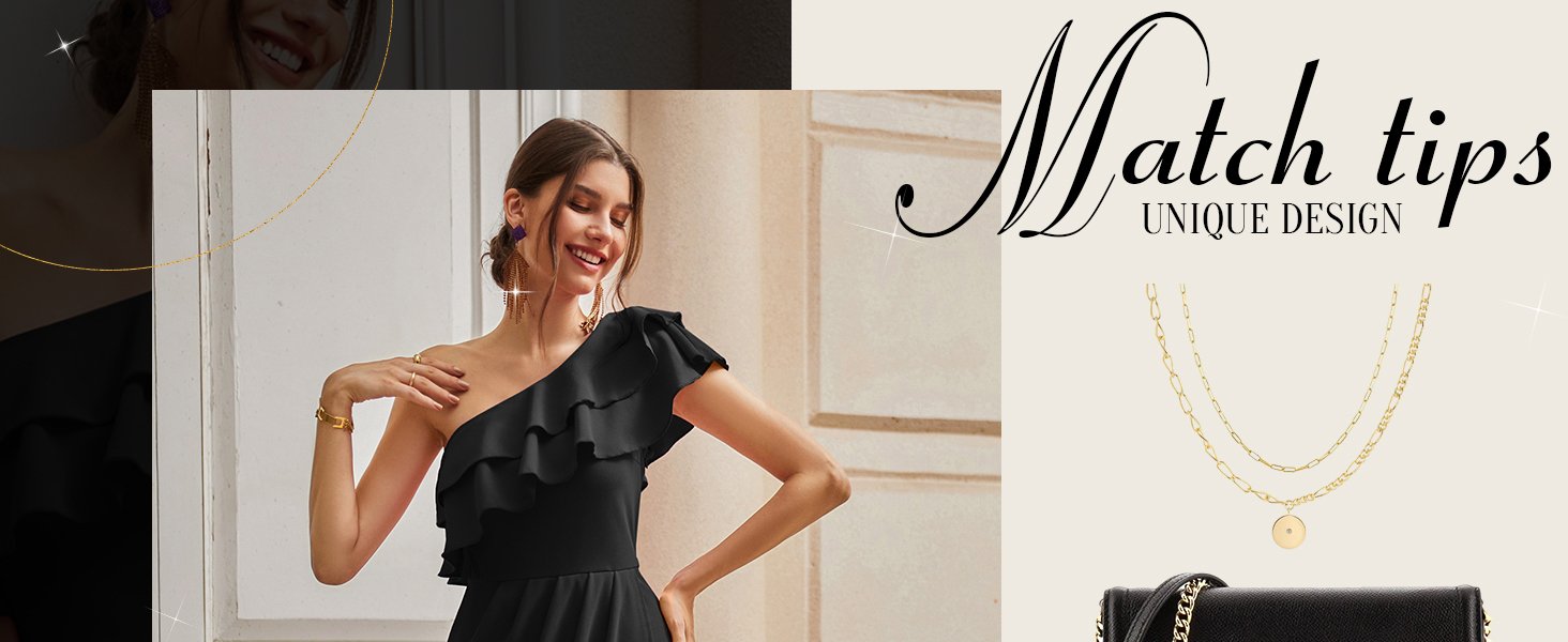 2024 Women's Sexy One Shoulder Ruched Sheath Bodycon Slit Cocktail Party Midi Dress