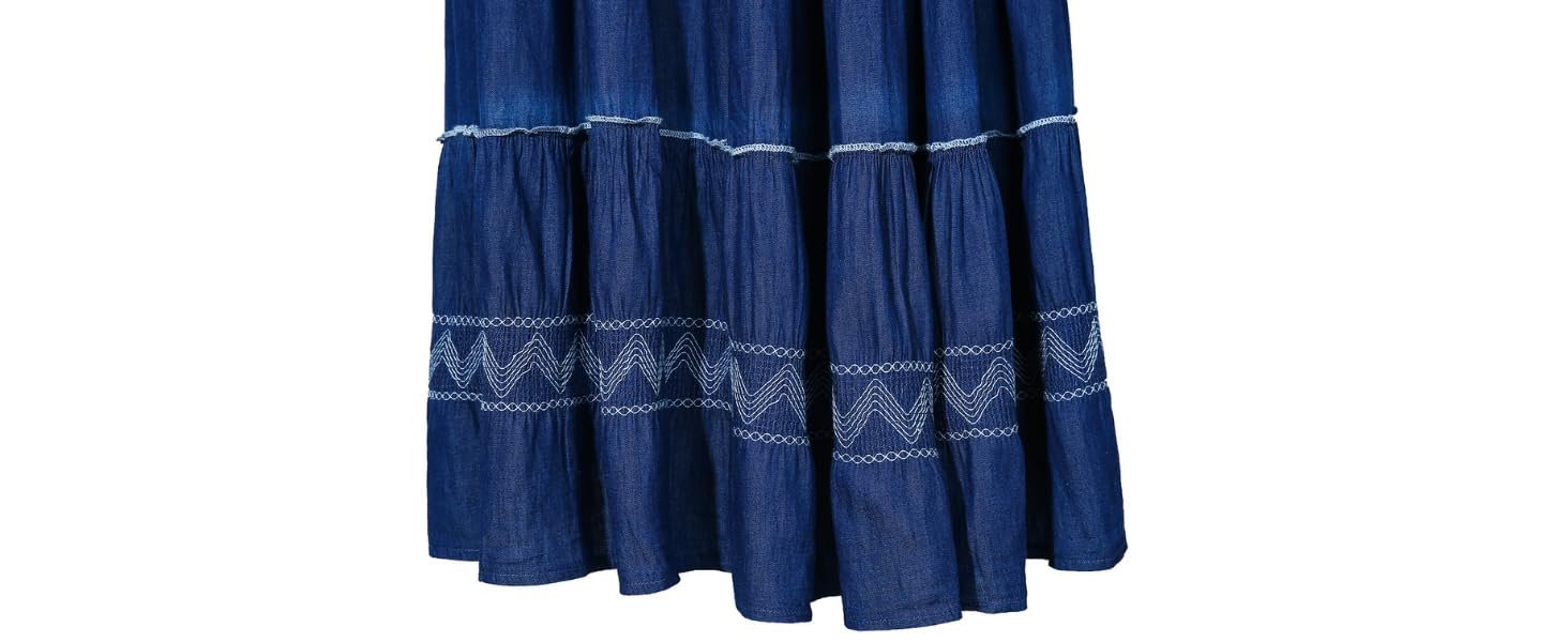 Embroidery Design and flowy hem