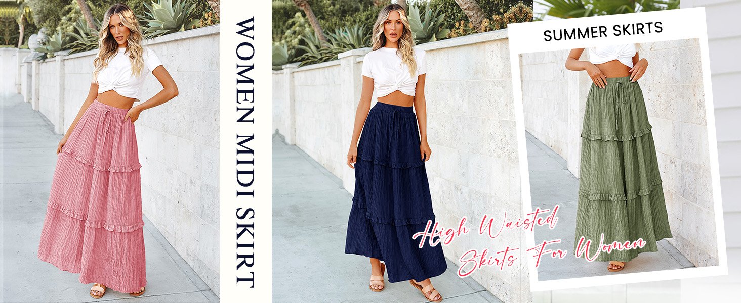 skirts for women summer long spring dress for women Long skirt women Maternity skirt Flowy skirt