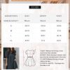 Saonta  Womens Summer Spring V Neck Ruffle Chiffon Elegant Empire Waist Mini Short Swing Skater Dresses