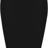 Saonta  Elastic High Waist Knee Length Pencil Skirt Ribbed Knit Basic Tube Midi Skirt