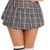 Saonta  Mini Pleated Skirts for Women Mini Plaid Skirt XS-XXL