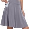 Saonta  Knee Length Skorts Skirts for Women 2024 Summer High Waisted Golf Tennis Skirt Casual Travel Built-in Shorts Clothes