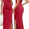 Saonta  Women's Strapless Sleeveless Bodycon Dress Backless Rib Knit Cocktail Party Tube Dresses