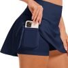 Saonta  Women's Tennis Golf Skirts High Waisted with Pockets Inner Shorts for Athletic Skorts Sports Running Pickleball