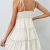 Women's Summer Mini Dress Sleeveless Boho Spaghetti Strap Dresses Casual Flowy A Line Cami Dress S-XXL