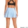 Saonta  Women's Tennis Golf Skirts High Waisted with Pockets Inner Shorts for Athletic Skorts Sports Running Pickleball