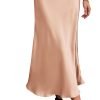 Saonta  2024 Women Long Satin Summer Spring Skirt Silk Elegant High Waist Cocktail Party Wedding Flared A-Line Midi Skirts