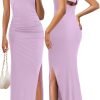 Saonta  Women's Strapless Sleeveless Bodycon Dress Backless Rib Knit Cocktail Party Tube Dresses