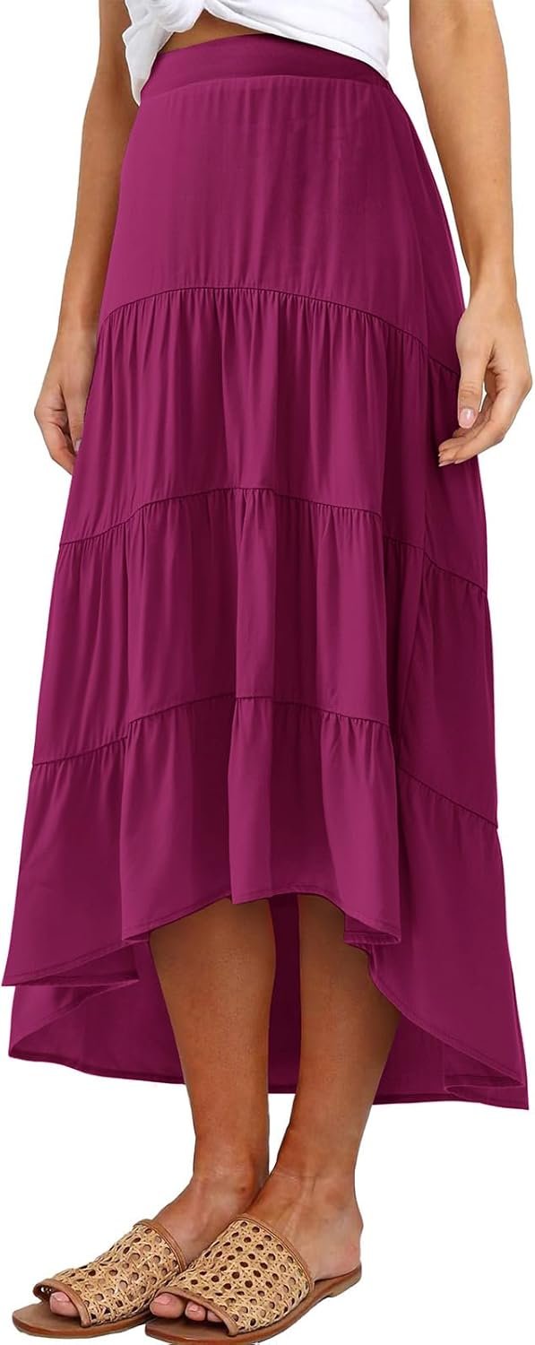 61Mujpo5zYL._AC_SL1500 Saonta Womens A Line Maxi Skirt