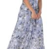 women's summer wedding guest dress chiffon boho floral ruffle short sleeve v neck casual flowy maxi sundress