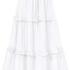 Saonta  Women's Long Summer Skirt 2024 Elegant High Waist Cocktail Party Wedding Guest Dress Flared A-Line Midi Skirts