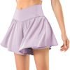 Womens Tennis Skirt with Pockets Crossover High Waisted Athletic Shorts Golf Skorts Flowy Running Workout Shorts