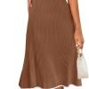 Saonta  Women's V Neck Ribbed Knit Midi Dress Short Sleeve Button Elegant Bodycon Sweater Dresses