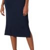 Saonta  Women's Pull-On Knit Midi Skirt (Available in Plus Size)
