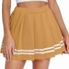 Saonta  Womens Pleated Skirt School Uniform Skirt Mini Skirt Pleated Cheer Skirt
