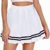 Saonta  Womens Pleated Skirt School Uniform Skirt Mini Skirt Pleated Cheer Skirt