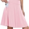 Saonta  Knee Length Skorts Skirts for Women 2024 Summer High Waisted Golf Tennis Skirt Casual Travel Built-in Shorts Clothes