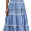 Saonta  Women's Maxi Dress Sleeveless Denim Long Summer A-line Casual Blue Cotton Boho Flowy Sundresses for Women