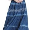 Saonta  Women's Maxi Dress Sleeveless Denim Long Summer A-line Casual Blue Cotton Boho Flowy Sundresses for Women