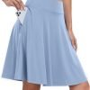 Saonta  Knee Length Skorts Skirts for Women 2024 Summer High Waisted Golf Tennis Skirt Casual Travel Built-in Shorts Clothes