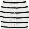 Saonta  Womens 2024 Summer Striped Dress Sleeveless Knitted Midi Bodycon Dresses Tank Ribbed Sweater Beach Dress