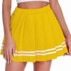 Saonta  Womens Pleated Skirt School Uniform Skirt Mini Skirt Pleated Cheer Skirt