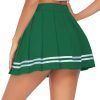 Saonta  Womens Pleated Skirt School Uniform Skirt Mini Skirt Pleated Cheer Skirt