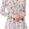 Saonta  K Women's Ruffled Floral Smocked Waist Layered Tiered Chiffon Dress