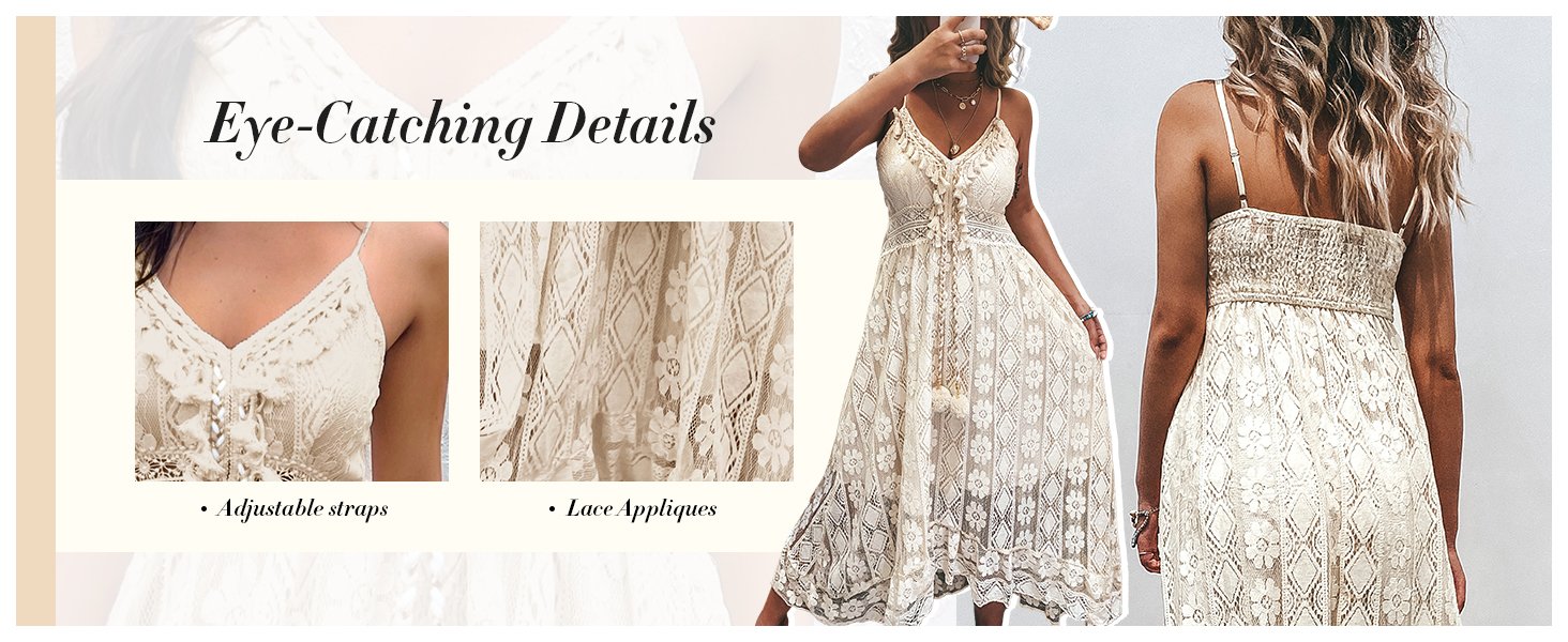 beige dress lace dress lace dress with tassel