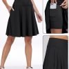 Saonta  Knee Length Skorts Skirts for Women 2024 Summer High Waisted Golf Tennis Skirt Casual Travel Built-in Shorts Clothes