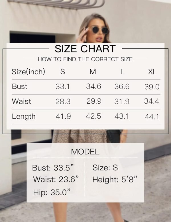 Saonta  Summer Dresses for Women 2024 Short Sleeve Elastic Waist Casual Dresses Ribbed Floral Work Midi Dress with Pockets