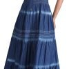 Saonta  Women's Maxi Dress Sleeveless Denim Long Summer A-line Casual Blue Cotton Boho Flowy Sundresses for Women