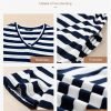 Saonta  Summer Dress Casual Womens Fashion Short Sleeve Maxi Dress T Shirt Dress Striped Long Color Block Maxi Dress