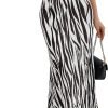 Saonta  Women's High Waist Graphic Print A Line Pleated Long Skirt