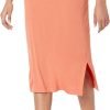 Saonta  Women's Pull-On Knit Midi Skirt (Available in Plus Size)