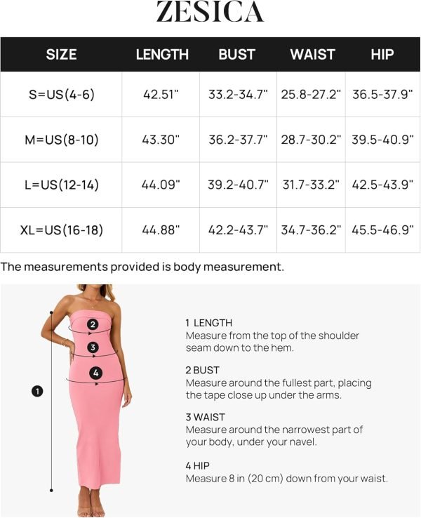 Saonta Women's Summer Strapless Bodycon Midi Dress 2024 Off Shoulder Strapless Side Slit Tube Long Club Party Dresses