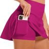 Saonta  Women's Tennis Golf Skirts High Waisted with Pockets Inner Shorts for Athletic Skorts Sports Running Pickleball