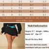 Saonta  Mini Skirt for Women Sexy Solid Ruffle Trim Lingerie Skirt Short High Waist Two Layer Hem Skirt