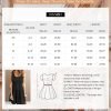 Saonta  Womens Summer Dresses 2024 Sleeveless Button Down Smocked Elastic Waist Ruffle Tiered Casual Swing Mini Dress