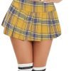 Saonta  Mini Pleated Skirts for Women Mini Plaid Skirt XS-XXL