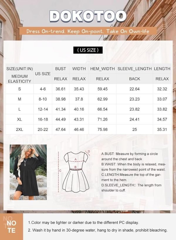 Saonta  Womens Summer Tunic Dress Casual Loose Short Sleeve Crew Neck Flowy Swing Mini Shift Dresses