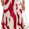 Saonta  Women's High Waist Graphic Print A Line Pleated Long Skirt