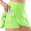 Saonta  Women's Tennis Golf Skirts High Waisted with Pockets Inner Shorts for Athletic Skorts Sports Running Pickleball