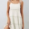 Women's Summer Mini Dress Sleeveless Boho Spaghetti Strap Dresses Casual Flowy A Line Cami Dress S-XXL