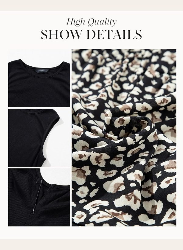 Saonta  Women's Summer 2024 Maxi Dress Spaghetti Strap Spring Casual Boho Split Beach Long Flowy Dresses Trendy