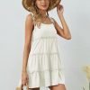 Women's Summer Mini Dress Sleeveless Boho Spaghetti Strap Dresses Casual Flowy A Line Cami Dress S-XXL