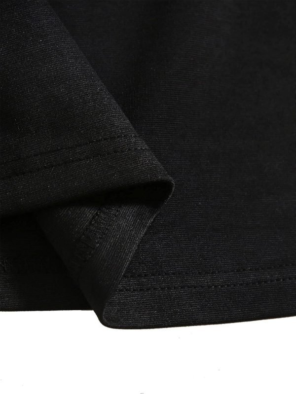 Saonta  Women's Split Hem Zipper Side Bodycon Mini Skirt