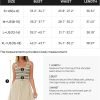 Saonta Women's Summer Sleeveless Mini Dress 2024 Square Neck Striped Knit A Line Pleated Tank Dresses