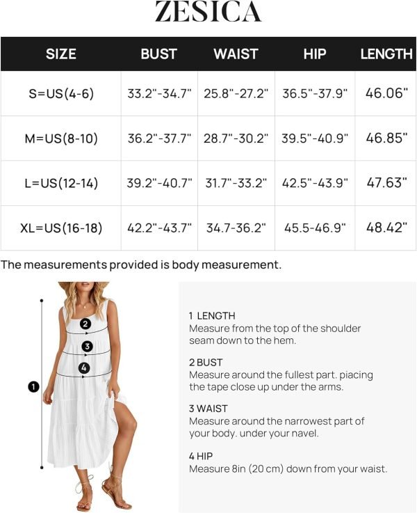Saonta Women's 2024 Summer Sleeveless Dress Casual Backless Loose Flowy Tiered Sundress Beach Cover up Tank Dresses
